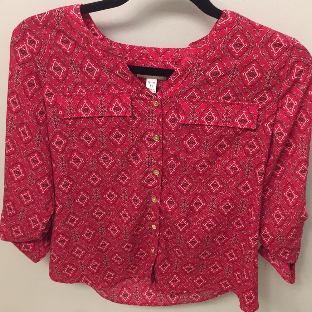 Croft and Barrow button down blouse
